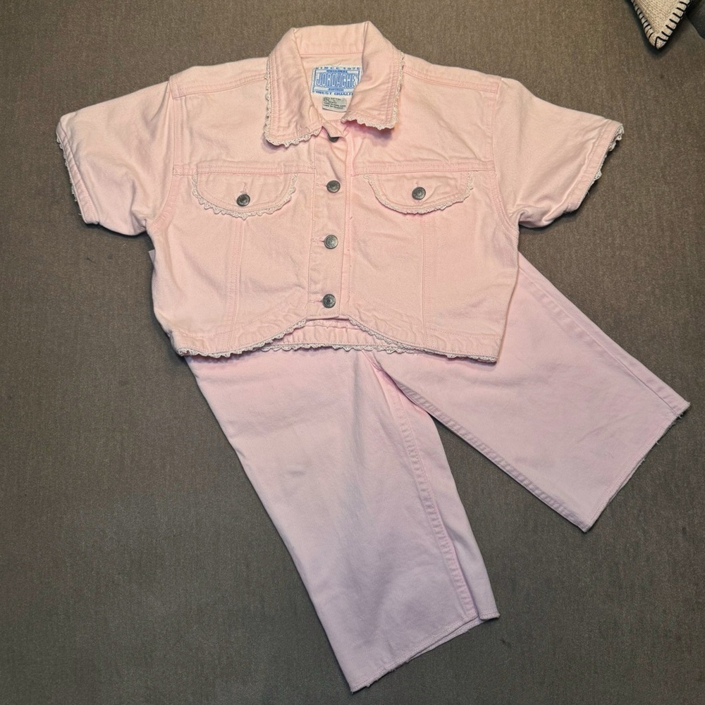Vintage Jordache Pink Denim Set
